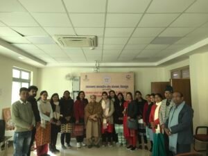 Shri Ashish Sir & Ms. Ravindiri Mundrawal Ji Group Photo With the teachers & principal of EMRS